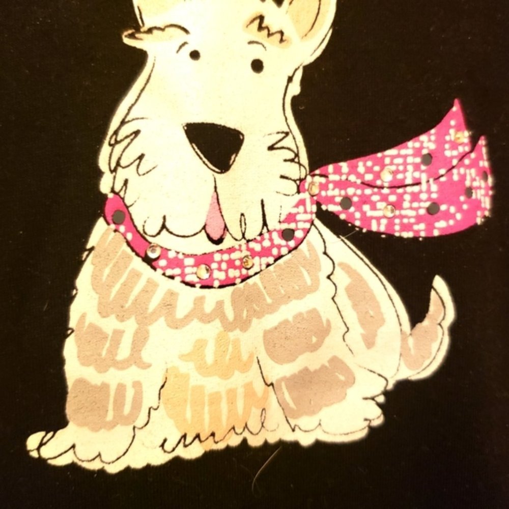Cute sequined doggie tee 🐶